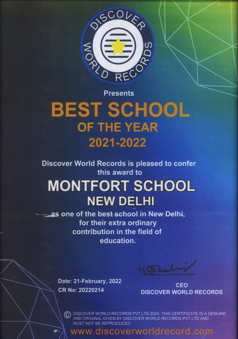 Montfort Senior Secondary School, Ashok Vihar, Delhi